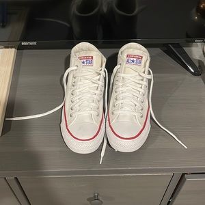 White converse high tops